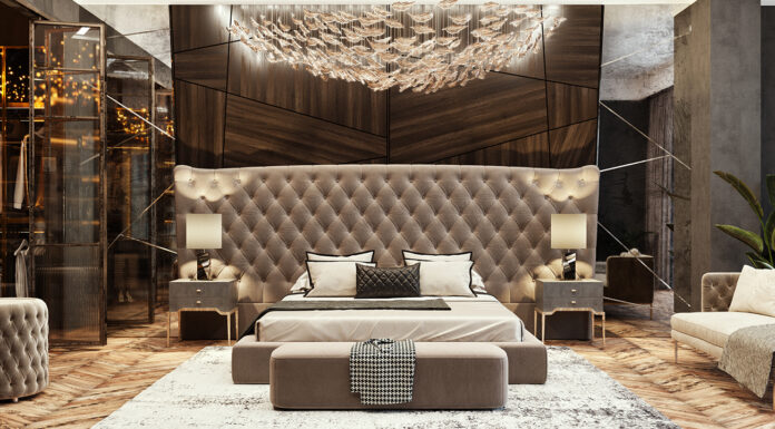 How to Decorate a 1 Bedroom Apartment on a Budget Luxury bedroom apartment design. 3D render. Interior visualizati