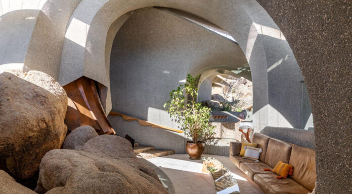 Find the Living Art of Organic Architecture Near Joshua Tree on Airbnb Photo credit Kellogg Doolittle House Instagram. Source