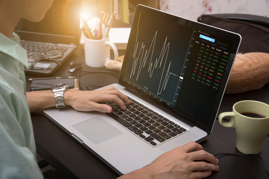 Online Trading. photo via adobe