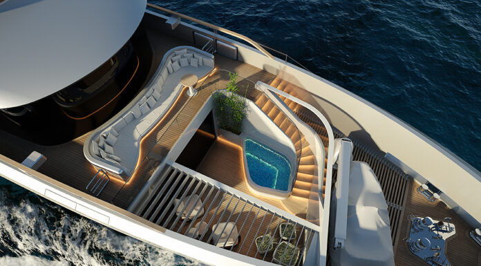 The First Look of the All-New Sirena 42M Superyacht is here! Sirena 42m Flagship Yacht view from the top