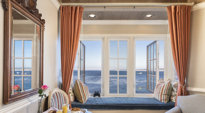 Spindrift Inn Named Best Luxury Honeymoon Boutique Hotel in California Spindrift Inn view from the bedroom