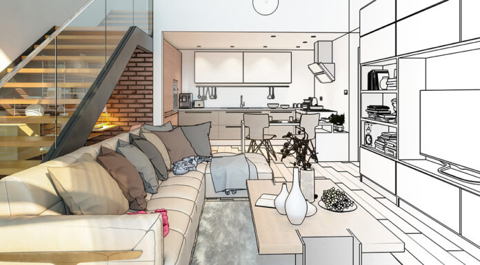 Luxury Interior Design Rules Are Made to Be Broken Interior Design sketch. Photo by 4th Life photography via adobe