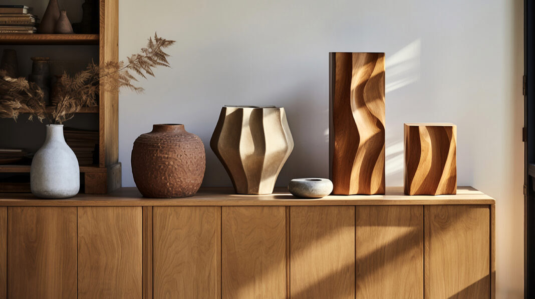 Custom Furniture Wood, handcrafted-wooden-decorative-vase via freepik