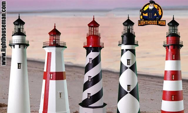 The Ultimate Guide to Lighthouse Man: Your Trusted Source for Custom Handcrafted Yard Ornaments Deluxe Stucco Lighthouses on the Beach Slide 2