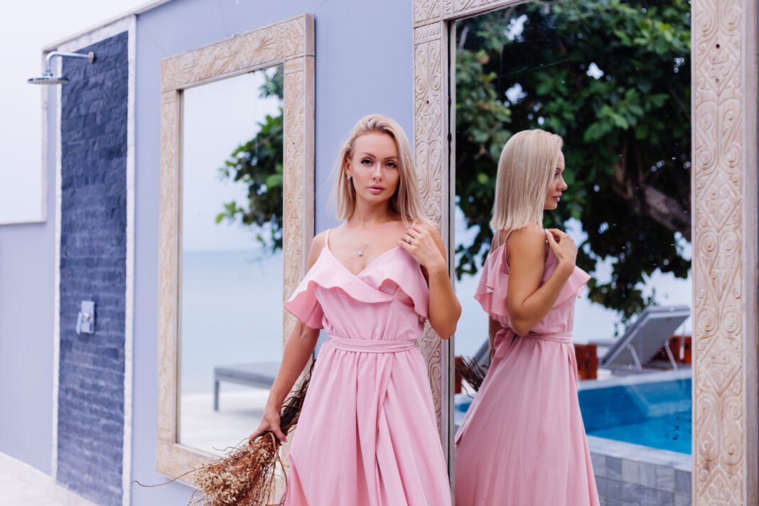 Pink Ruffle Dress for any occasion. Image by kroshka Nastya on Freepik