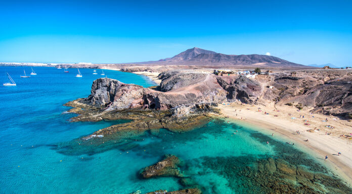 Lanzarote, an Island Where Nature and Art Prevail Playa Blanca Papagayo. Photo courtesy of @Turismo Lanzarote