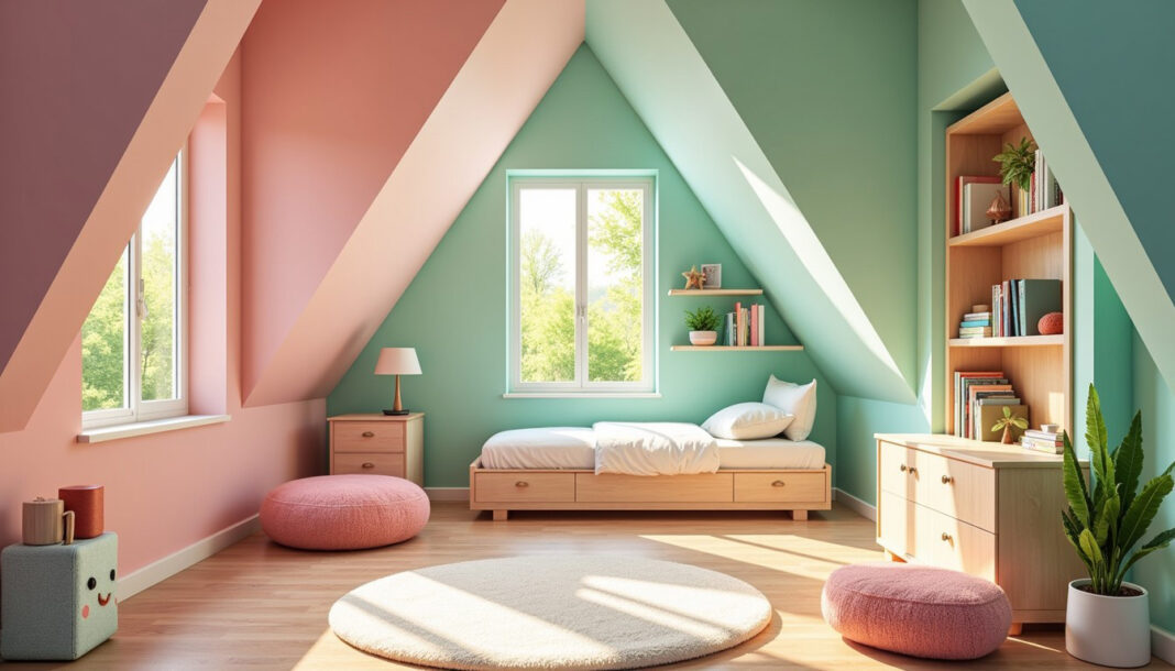 Kids Room in the Attic. Photo via StockCake