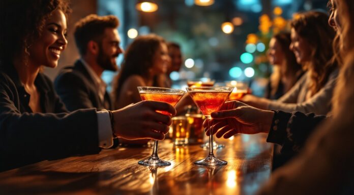 Sipping With Intention: How to Make Drinking a Ritual, Not a Reflex Sipping Cocktails. Photo via StockCake-Toasting Golden Moments