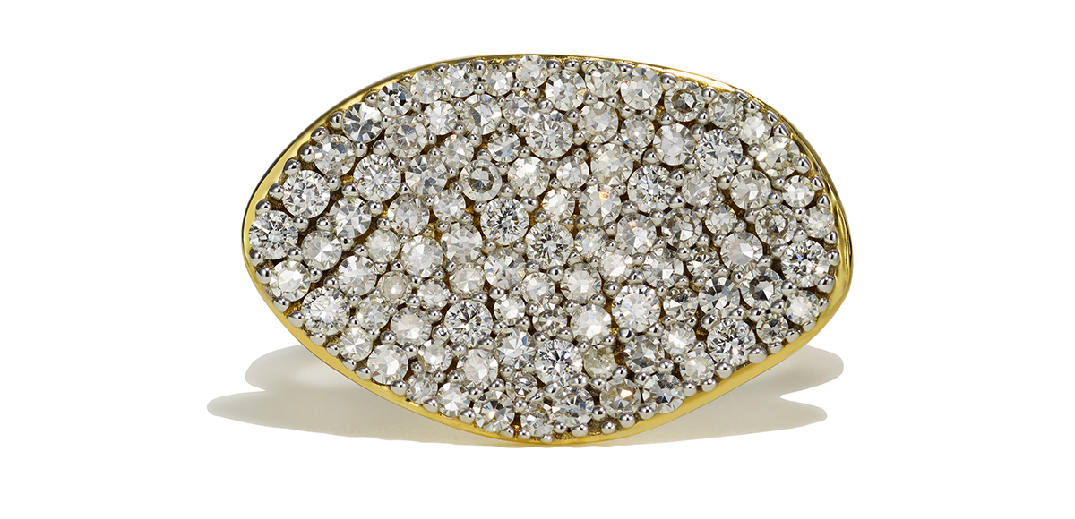 By Pariah 14k Yellow Gold, Diamond Cluster Pinkie Ring, $3,750, www.bypariah.com COUTURE By Pariah 14k Yellow Gold, Diamond Cluster Pinkie Ring, $3,750, www.bypariah.com COUTURE