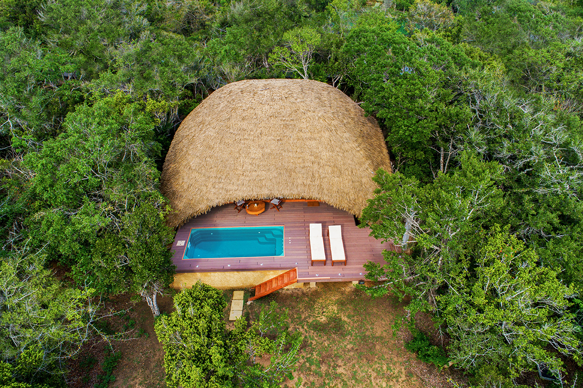 The cabins are luxurious and eco-friendly. Photo courtesy of Uga Chena Huts The cabins are luxurious and eco-friendly. Photo courtesy of Uga Chena Huts