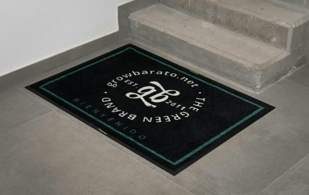 Custom Logo Rugs. Photo by the green brand via unsplash