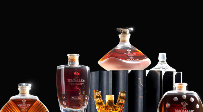 The Encyclopaedic Whisky Collection; A Legacy of Rarity and Refinement The Encyclopaedic Whisky Collection. Photo courtesy of Bonhams Boston
