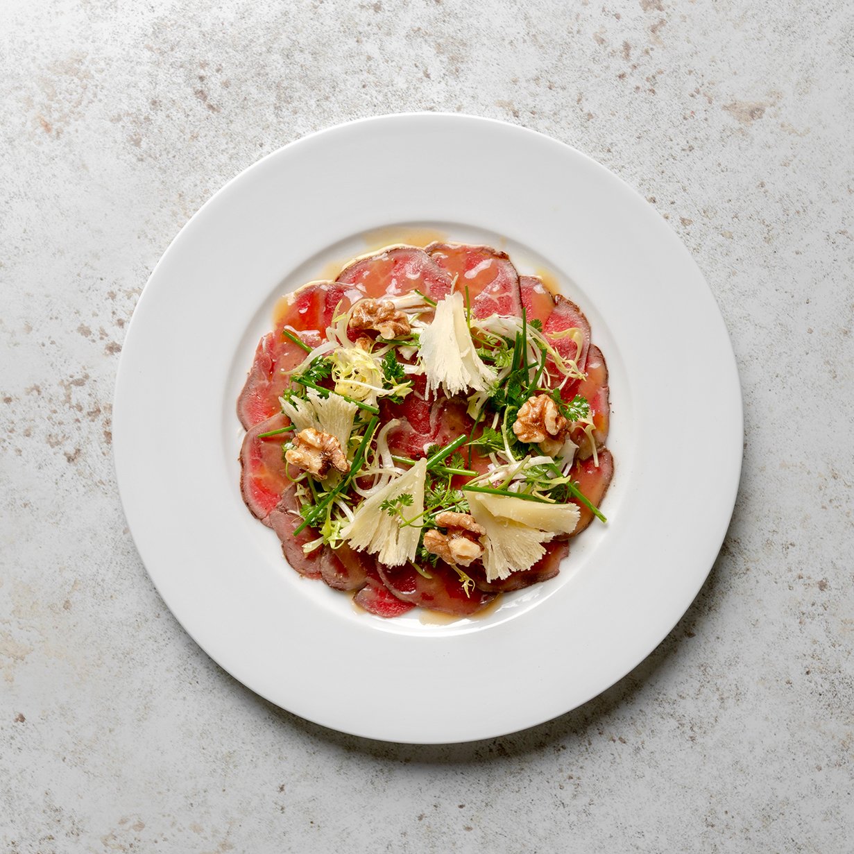 beef Carpaccio. Photo credit Robin Lyndon Beef Carpaccio. Photo credit Robin Lyndon