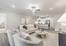 Bella Homes kitchen + family room