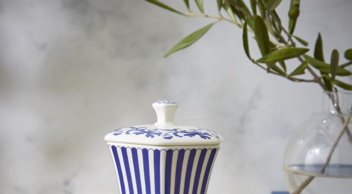 Spode Reimagines Blue and White with New Vase Collection Spode Steccato Mini Vase, £25