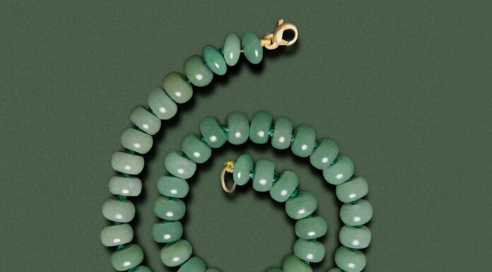 Adina Reyter Adds a Touch of Sage Adina's Sage Green Gemstone Necklace