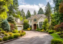An elegant mansion with a gorgeous curb appeal