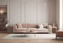 simple minimalist living room interior