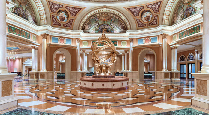 The Venetian and BWT Alpine Celebrate Three Years of Partnership Project Chapel Lobby