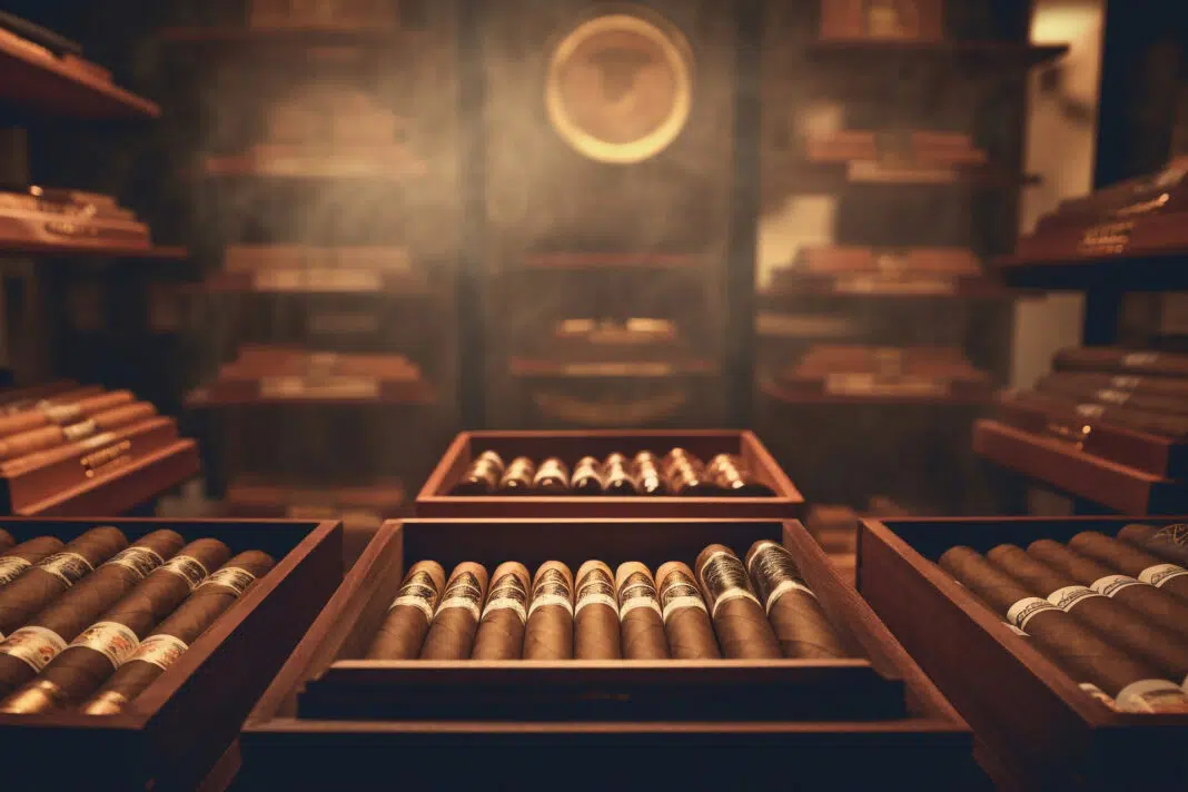 Quality cigar and accessories shop. Photo by vecteezy
