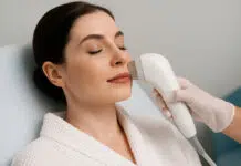 Skin tightening treatment laser