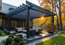 aluminum pergola