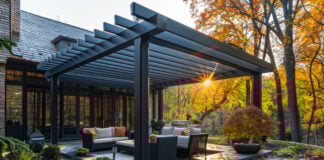 aluminum pergola