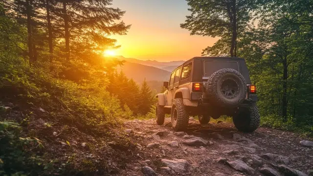 jeep wtih a hard top