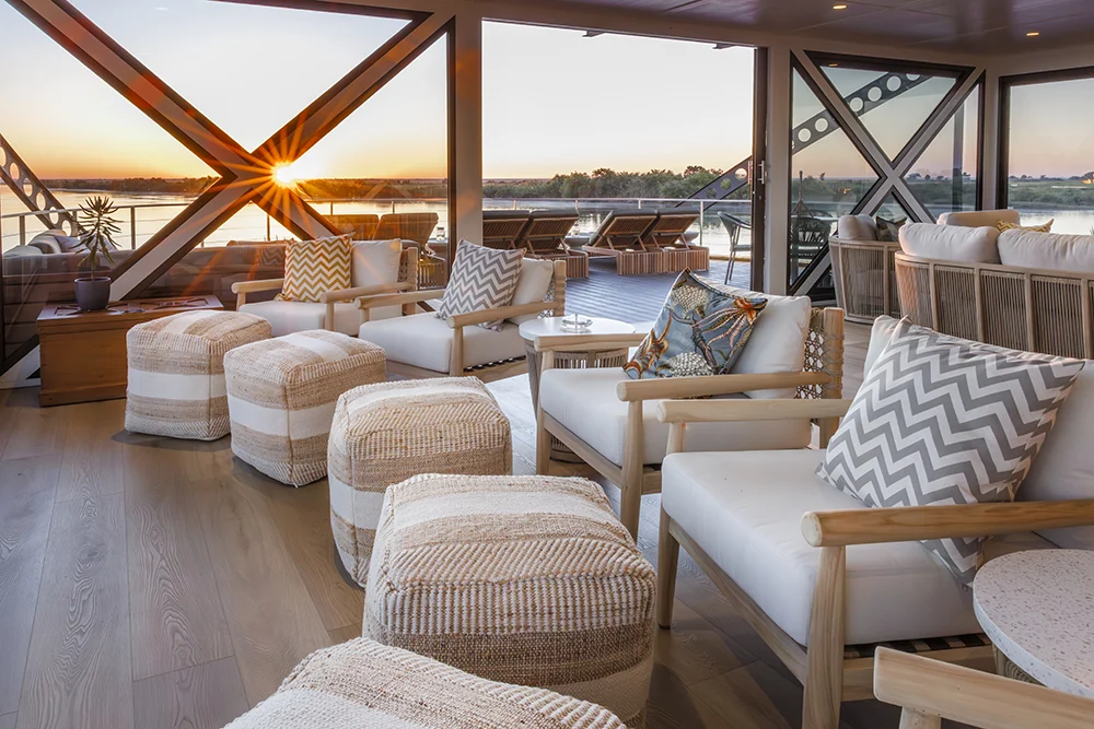 The indoor deck area on the Pangolin Voyager. Photo courtesy of Pangolin Voyager The indoor deck area on the Pangolin Voyager. Photo courtesy of Pangolin Voyager