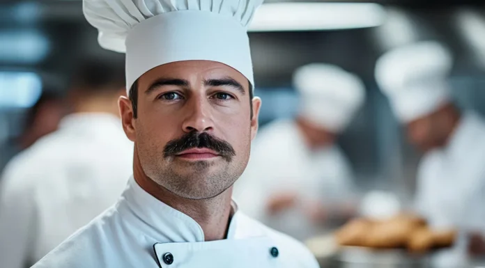 From Haute Cuisine to Haute Design a chef wearing a fashionable culinary attire