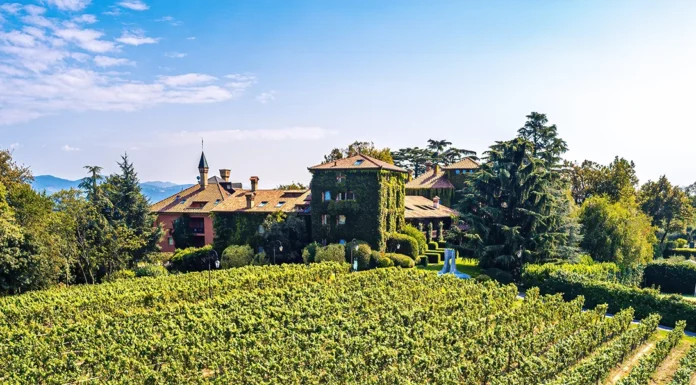 Italy in Slow Motion: Lakes, Vineyards & the Art of Leisure Albereta complex from vineyards