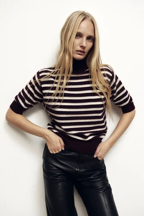 Allude stripe knitwear