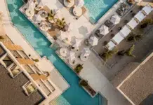 Bonito Ibiza: Where Minimalism Meets Mediterranean Glamour Beautiful pool at Bonito Hotel in Ibiza