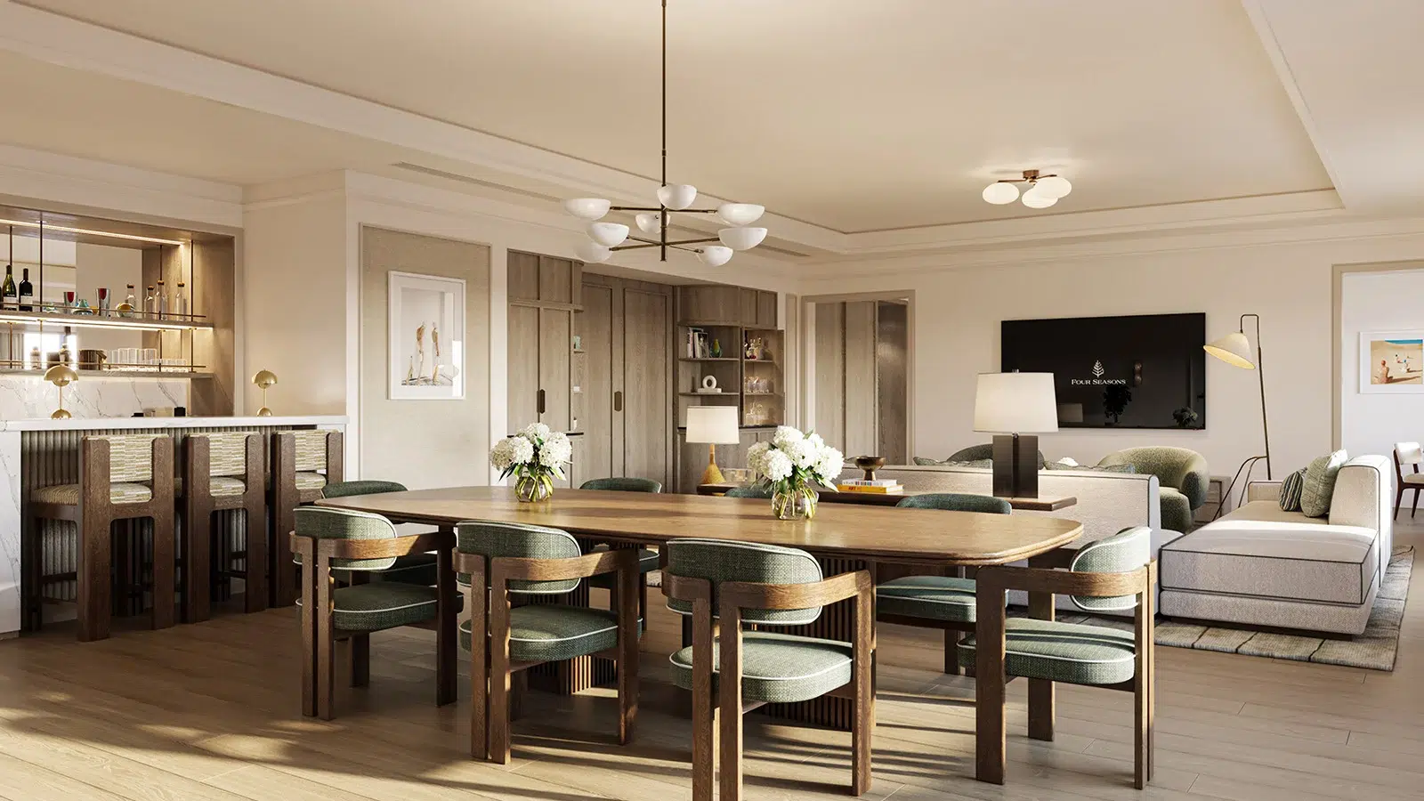 Miami Four Seasons Hotel Penthouse Dining Room Miami Four Seasons Hotel Penthouse Dining Room