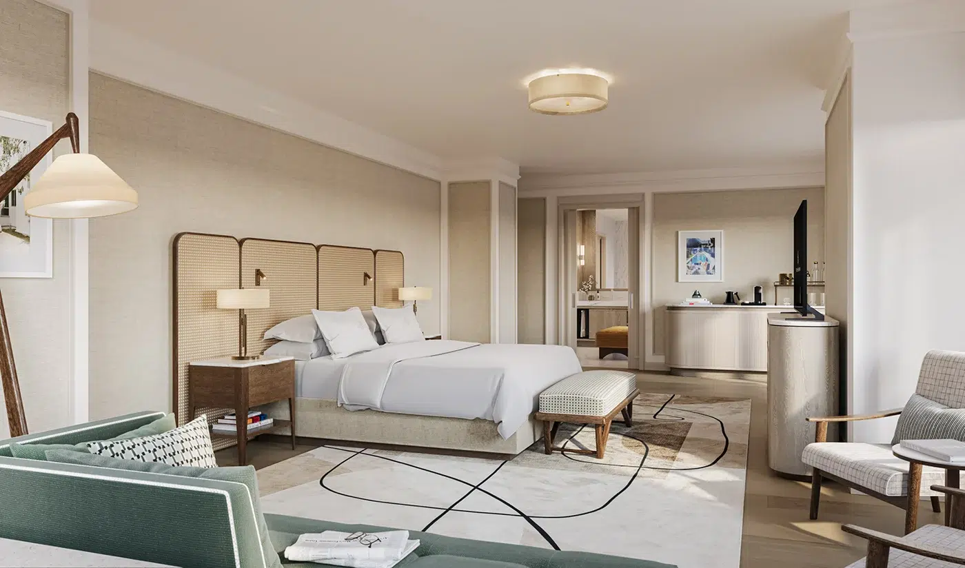 Miami Four Seasons Hotel Penthouse bedroom with master bathroom Miami Four Seasons Hotel Penthouse bedroom with master bathroom