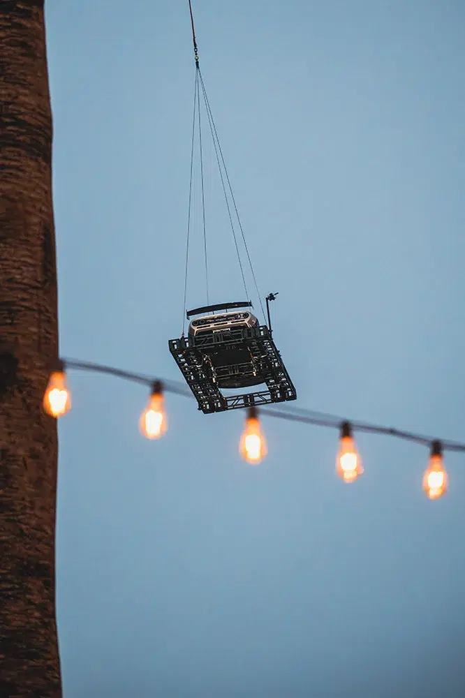 the Gordon Murray's S1 LM carried down by Helicopter the Gordon Murray's S1 LM carried down by Helicopter