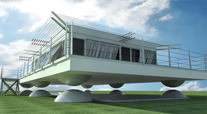 Inside Japan’s Floating Foundation Homes Air Danshin Systems levitating home