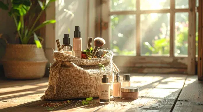 Why Multi-Use Cosmetic Bags Trump Single-Purpose Swag Bags Beauty products in a swag or cosmetic bag. Photo via vecteezy