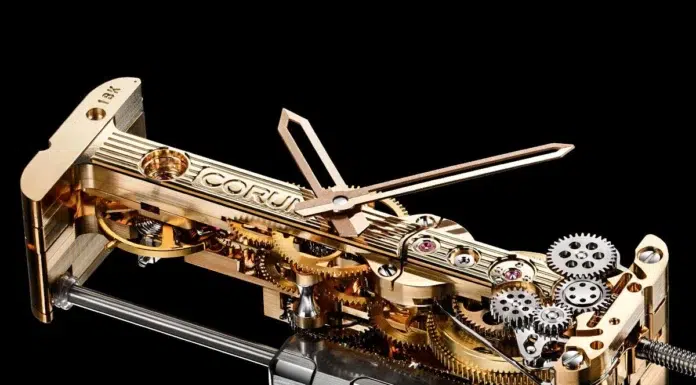 The Poetry of Linear Time, as Told by Corum’s Golden Bridge Corum Golden Bridge History Baguette. Source Ethoswatches