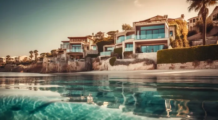 How to Book Your Luxury Villa Getaway and Elevate It With Timeless Metallic Accents tropical reflection on poolside of a luxury villa. Photo vecteezy-medium