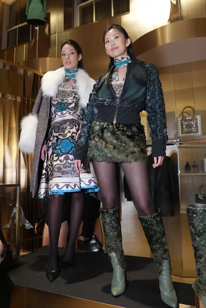 11 Models pose at the Sergio Soldano Brand Revival Event and FW 2026 Womenswear Collection