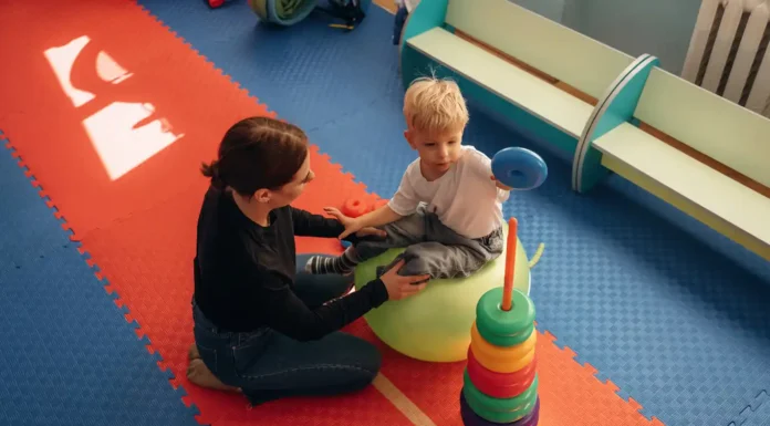 8 Core Skills Strengthened Through ABA Therapy A woman and an autistic child going through ABA Therapy. Photo vecteezy-medium