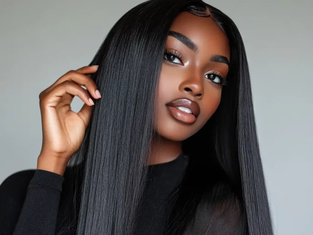 Elegant portrait of a model wearing a modern wig. Photo via vecteezy-medium Elegant portrait of a model wearing a modern wig. Photo via vecteezy-medium