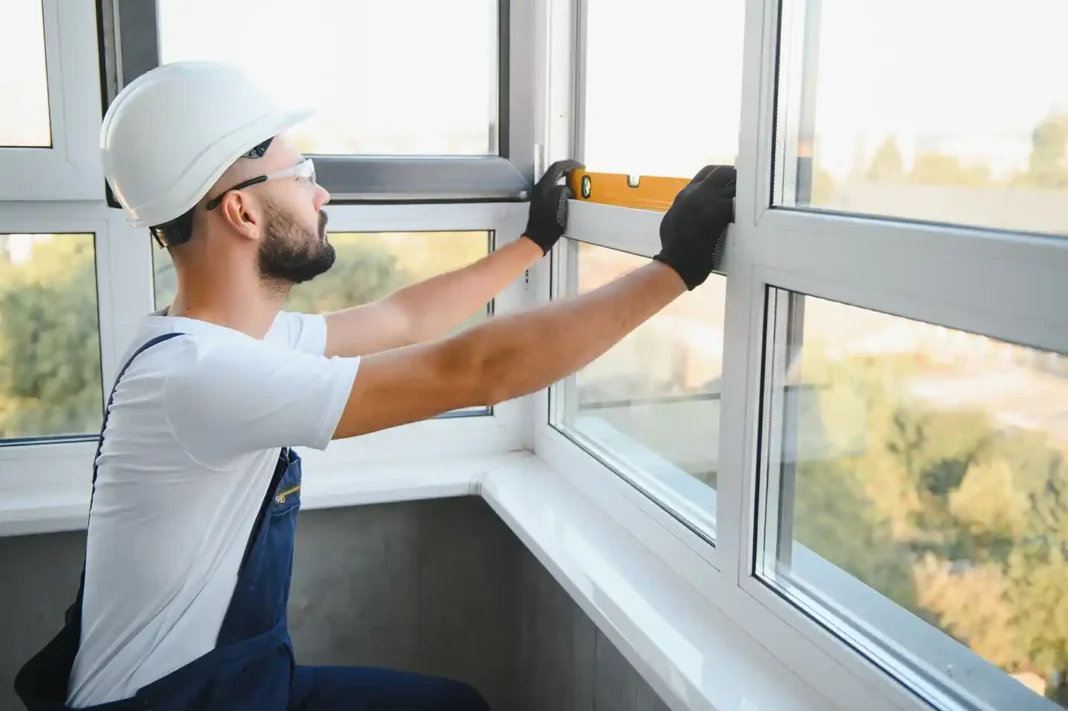 Worker installing professional window in Stevenage Homes. Photo vecteezy-medium Worker installing professional window in Stevenage Homes. Photo vecteezy-medium