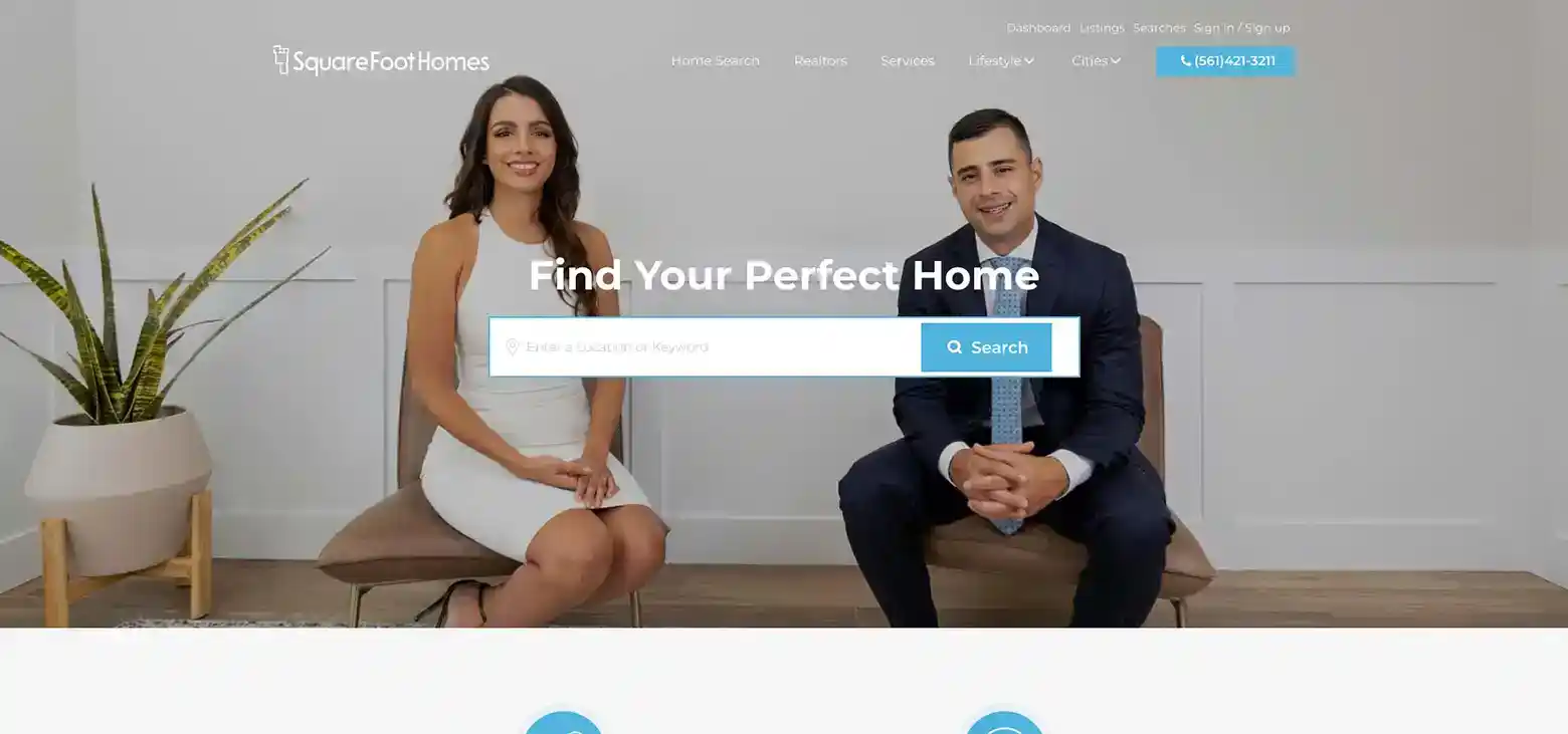 SquareFoot Homes Realty Delray Beach country club specialist website screenshot SquareFoot Homes Realty Delray Beach country club specialist website screenshot