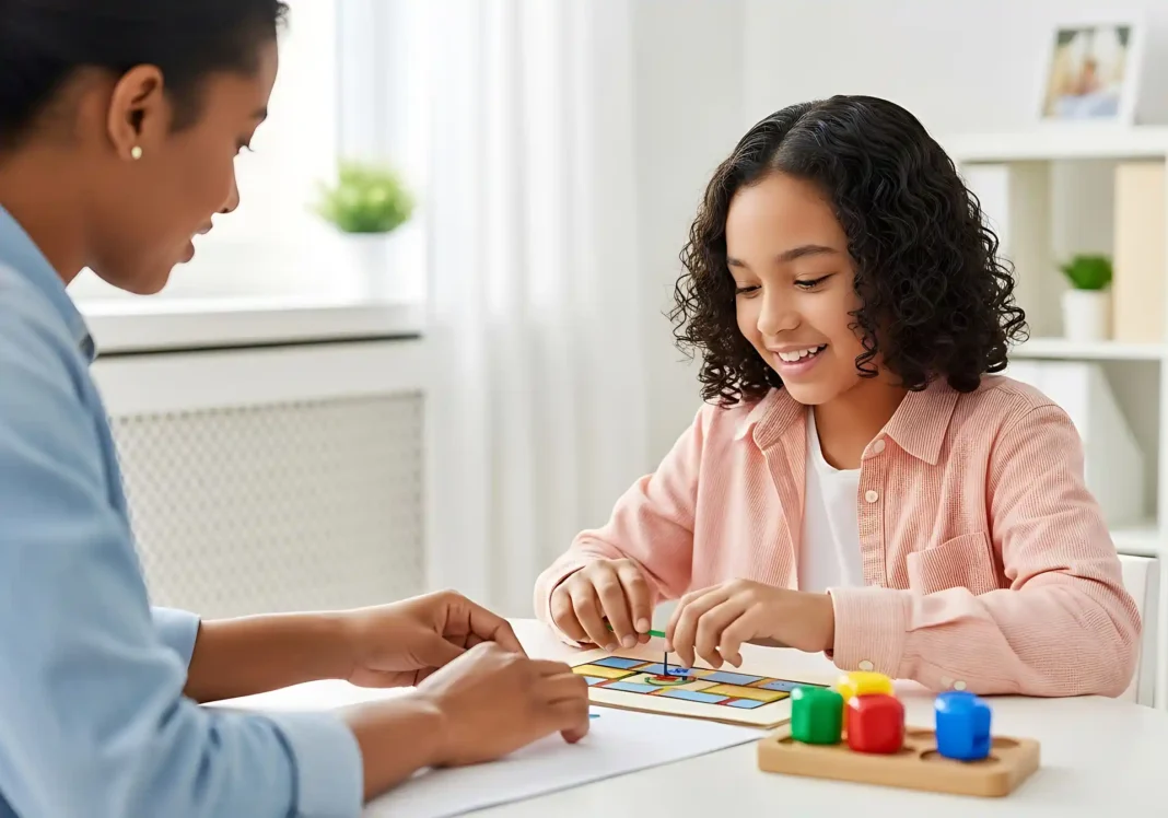 A Happy child going through ABA Therapy. Photo vecteezy-medium A Happy child going through ABA Therapy. Photo vecteezy-medium
