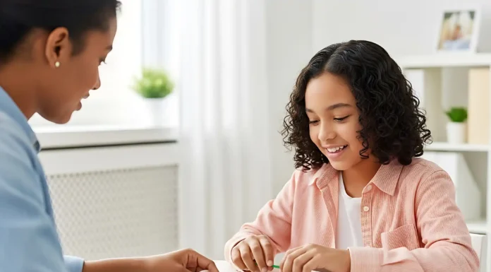 Why Choosing a Qualified ABA Therapy Center Improves Outcomes A Happy child going through ABA Therapy. Photo vecteezy-medium