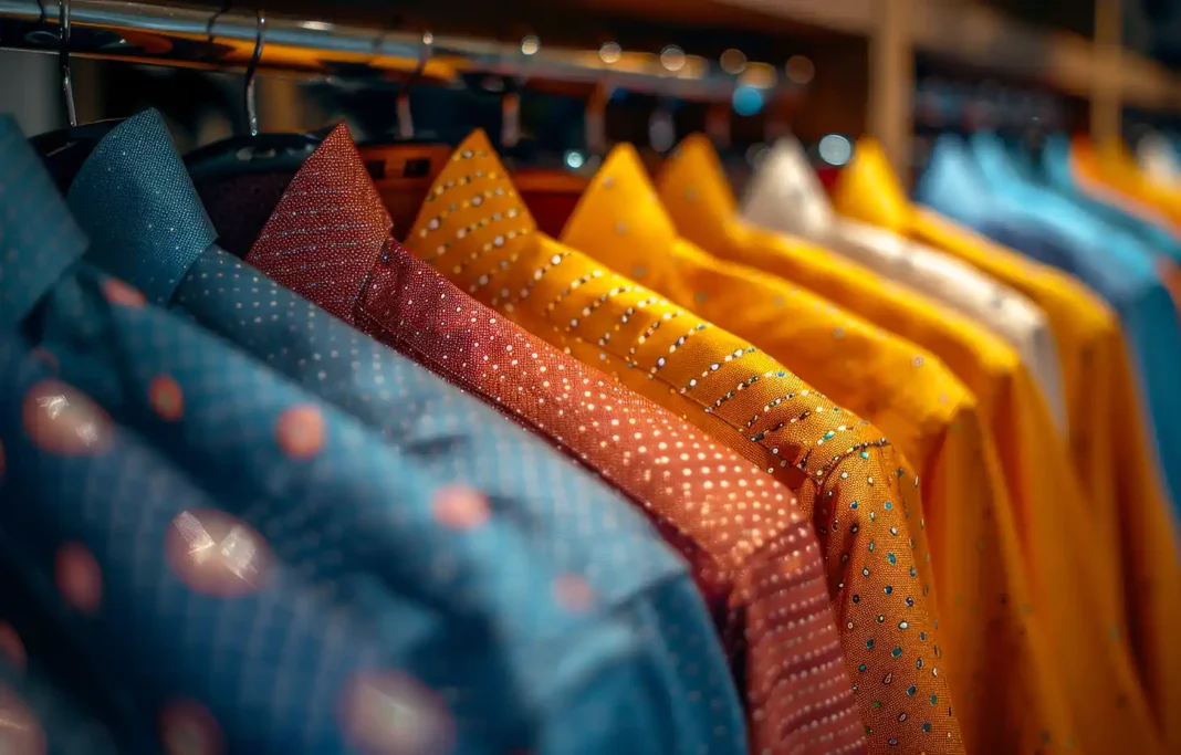 Colorful shirts with eye catching glow. Photo vecteezy-medium Colorful shirts with eye catching glow. Photo vecteezy-medium