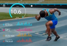 How to Choose the Perfect Running Gear for Comfort and Speed Full shot man doing sport with stats. Photo by freepik