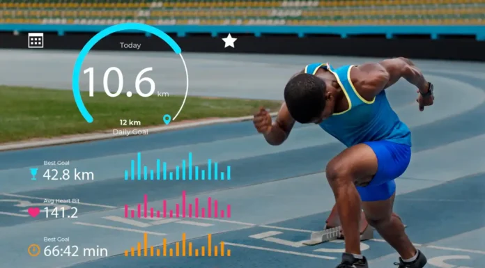 How to Choose the Perfect Running Gear for Comfort and Speed Full shot man doing sport with stats. Photo by freepik